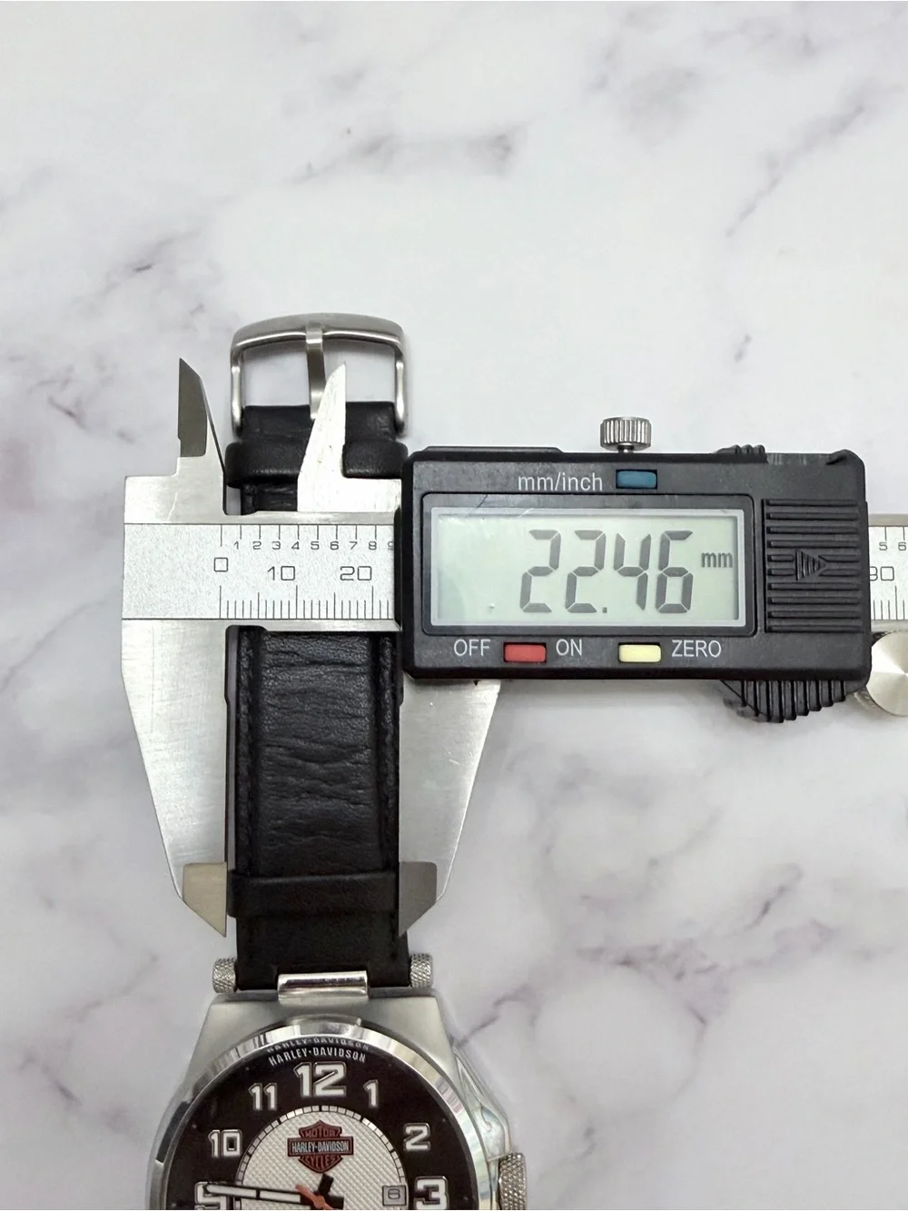 Bulova Harley-Davidson Men's Watch 43mm Stainless Steel Leather Strap 76B156